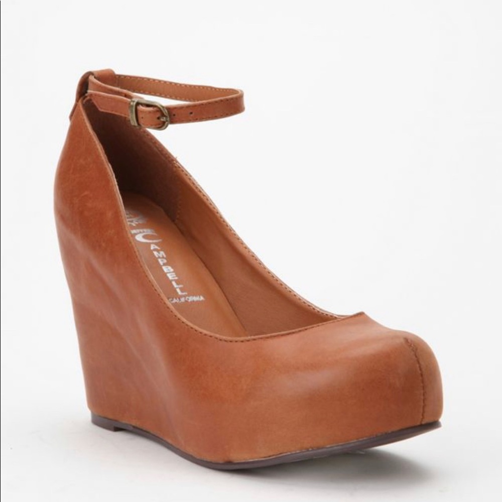 Jeffrey Campbell Leather Adelaide Wedge - Size 9 - Preowned - ARCHIVES